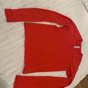 Lululemon swiftly tech race length( size 4 red rockred rock warn 3 times